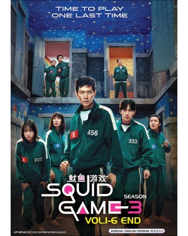 KOREA DRAMA : SQUID GAME SEASON 3 VOL.1-6 END